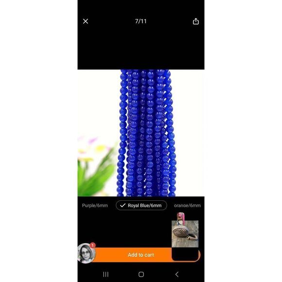 20glass beads+20 copper diomond spacers - Picture 9 of 12